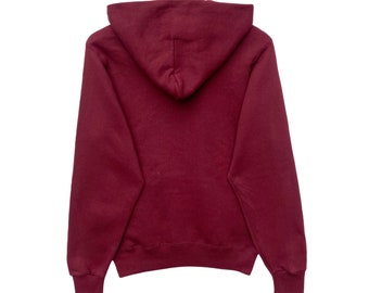 Vintage HARVARD Hoodie Sweater Pullover Jumper Maroon Long Sleeve