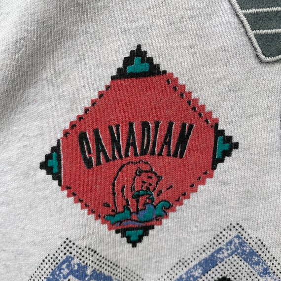 Vintage EMERALD LAKE Canada Sweatshirt Sweater Pu… - image 8