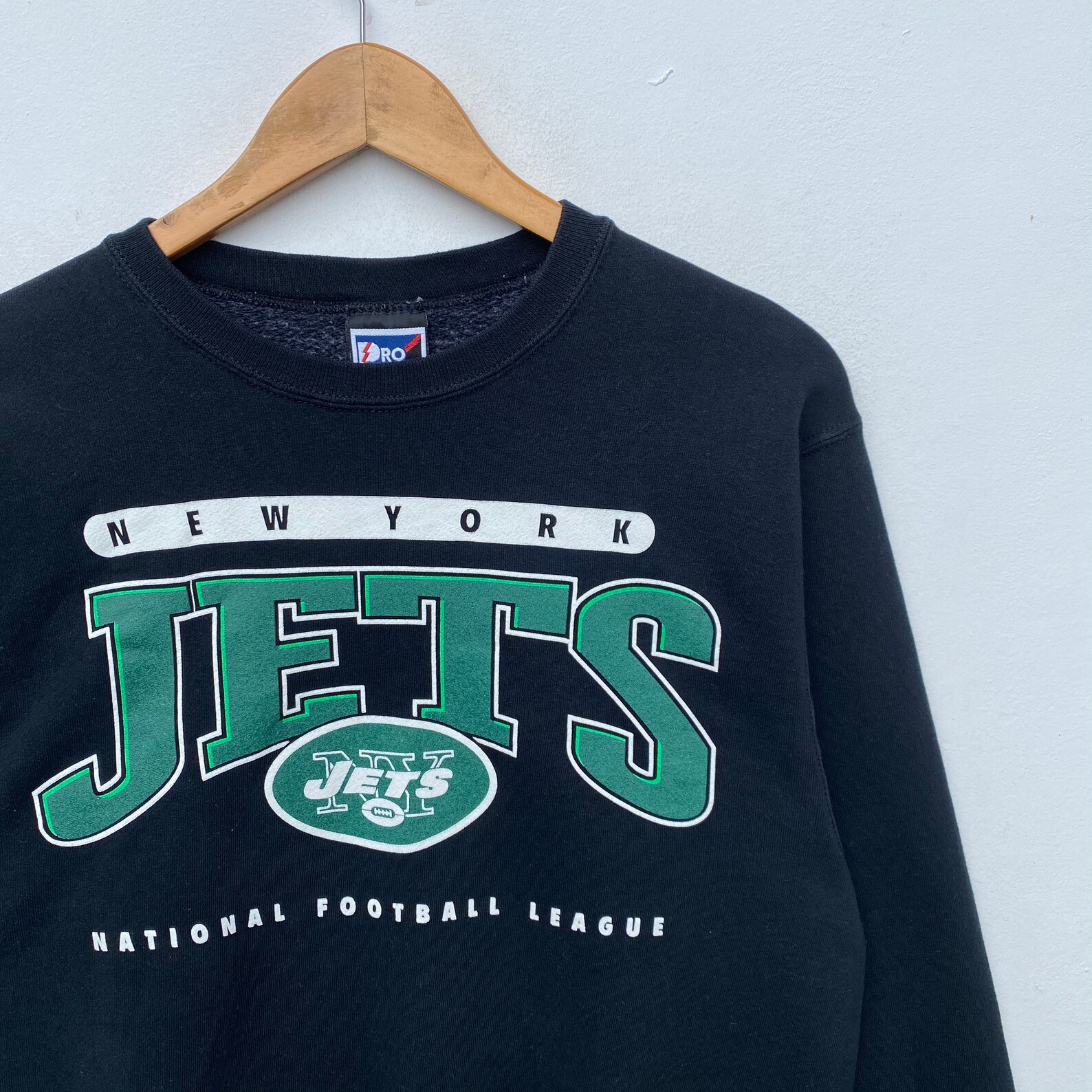 Vintage New York JETS Nfl Sweatshirt Sweater Crew Neck Medium Etsy
