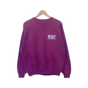 Vintage University South Carolina Gamecocks Sweatshirt Sweater Pullover Jumper Medium Large Size Crew Neck Long Sleeve Vtg 90s Dark Maroon