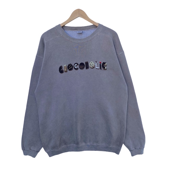 Vintage CRAZY SHIRTS CHOCOHOLIC Sweatshirt Sweater Pullover Jumper 