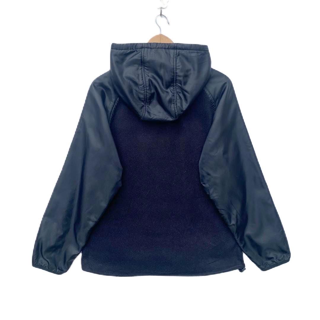Vintage PPFM Fleece Nylon Hoodie Black Colour Sweater Full Zipper