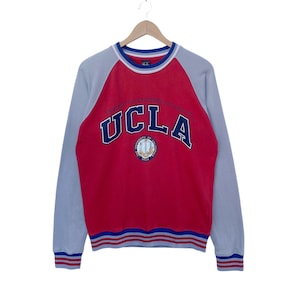 UCLA University Of California Sweatshirt Sweater Pullover Jumper Long Sleeve Large Size Red Gray Colour Shirt Los Angeles College Bruins