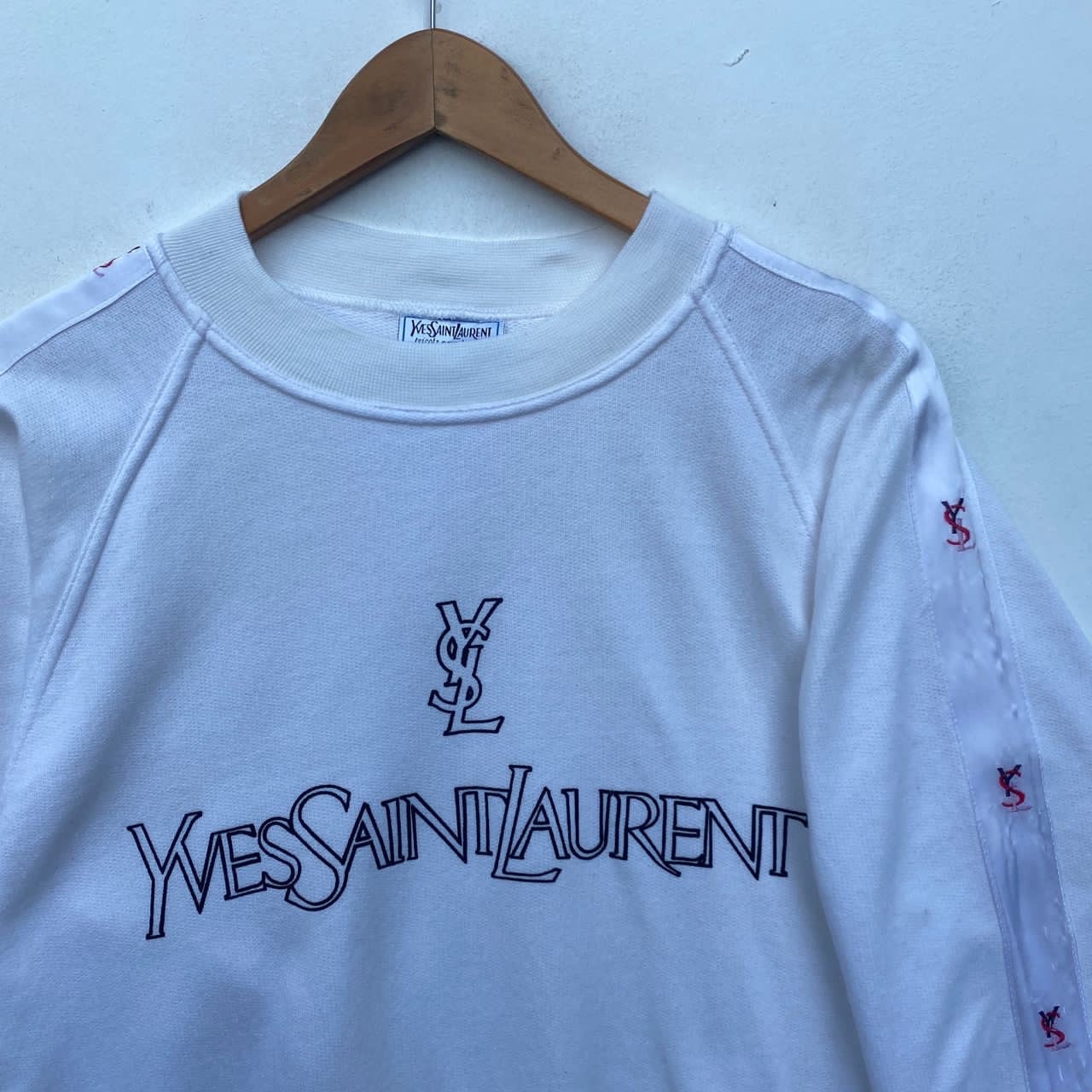 Vintage YVES SAINT LAURENT Sweatshirt Sweater With Sidetape Vintage YVES SAINT LAURENT Sweatshirt Sweater With Sidetape