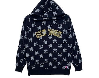 NEW YORK YANKEES Bluza z kapturem Czarny kolor Pullover Towary Major League Baseball mlb Panie Duży Relaksujący ubiór Koszula Yankee
