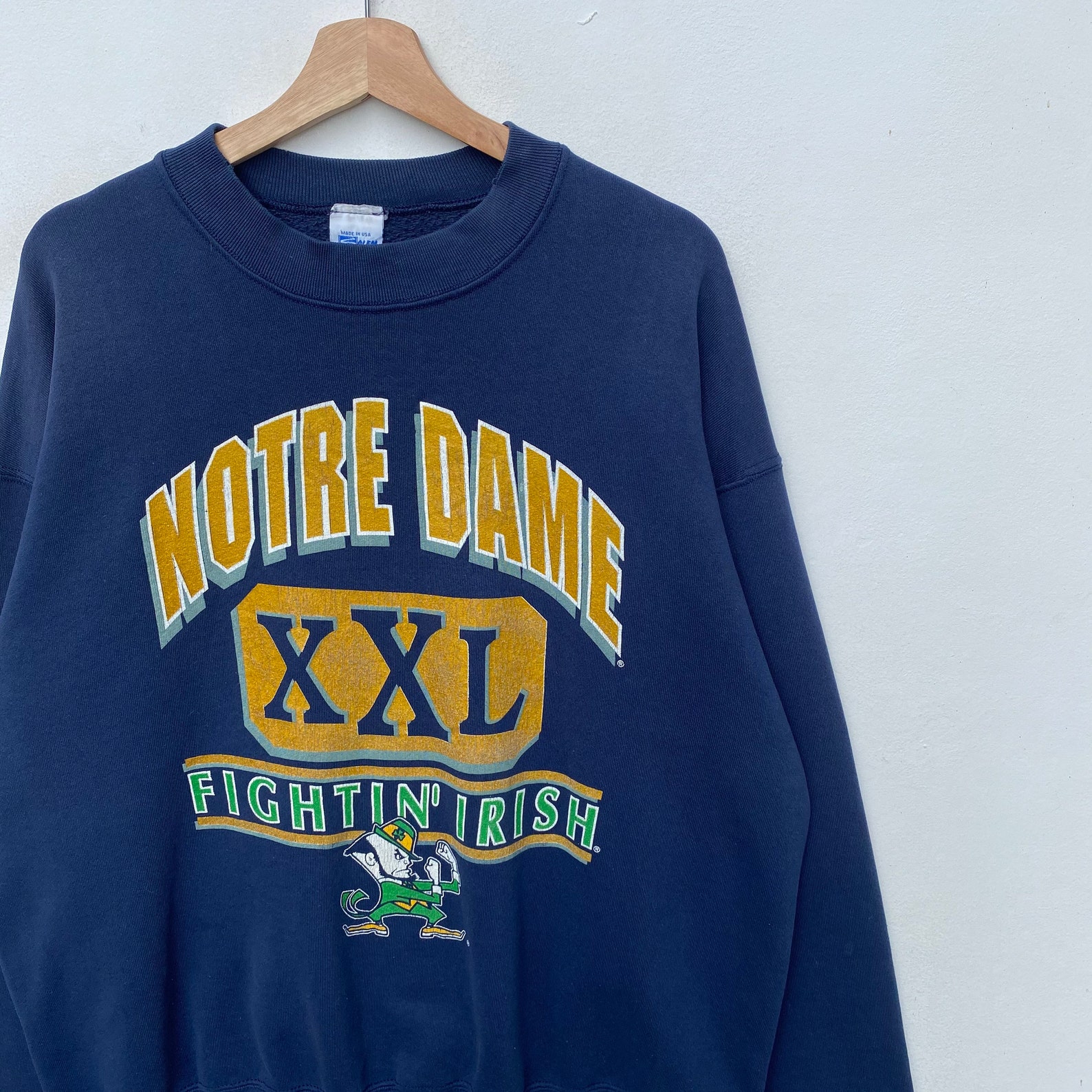 Vintage UNIVERSITY of NOTRE DAME Sweatshirt Sweater Pullover Etsy UK