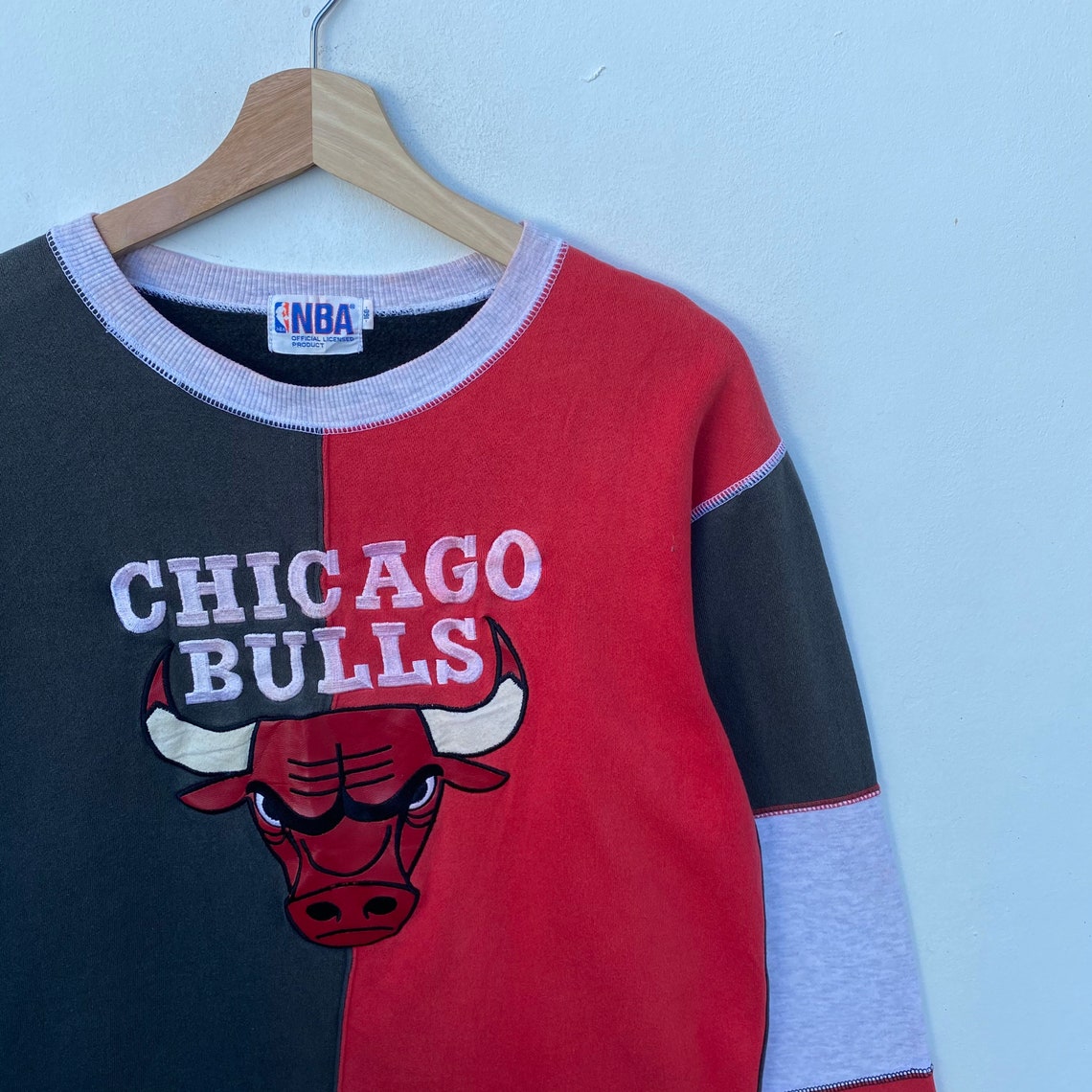 chicago bulls vintage pullover