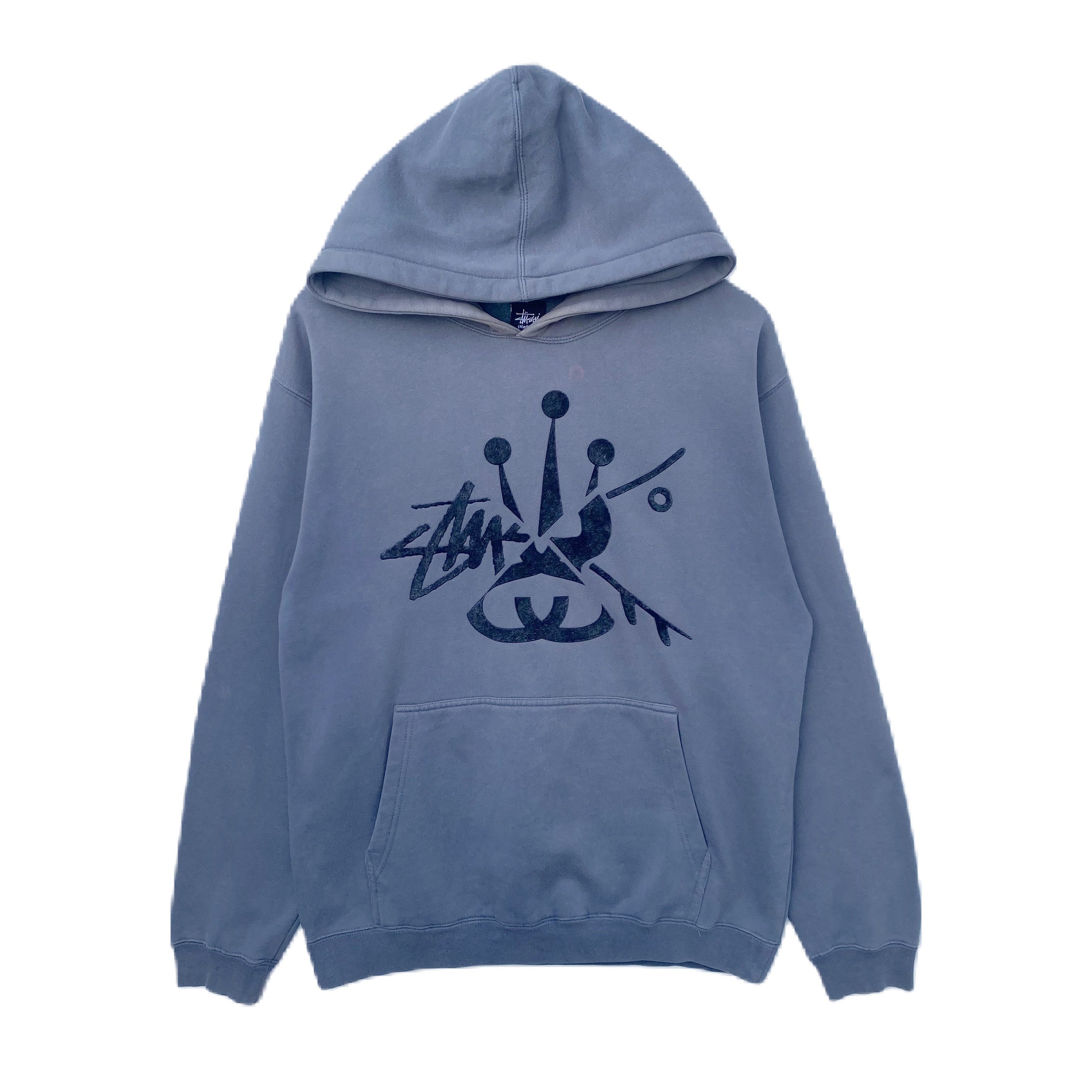 Authentic Stussy Hoodie Sweater Pullover Sweatshirt Big Logo Spell Out  Skatewear Surfwear Streetwear Size S -  Israel