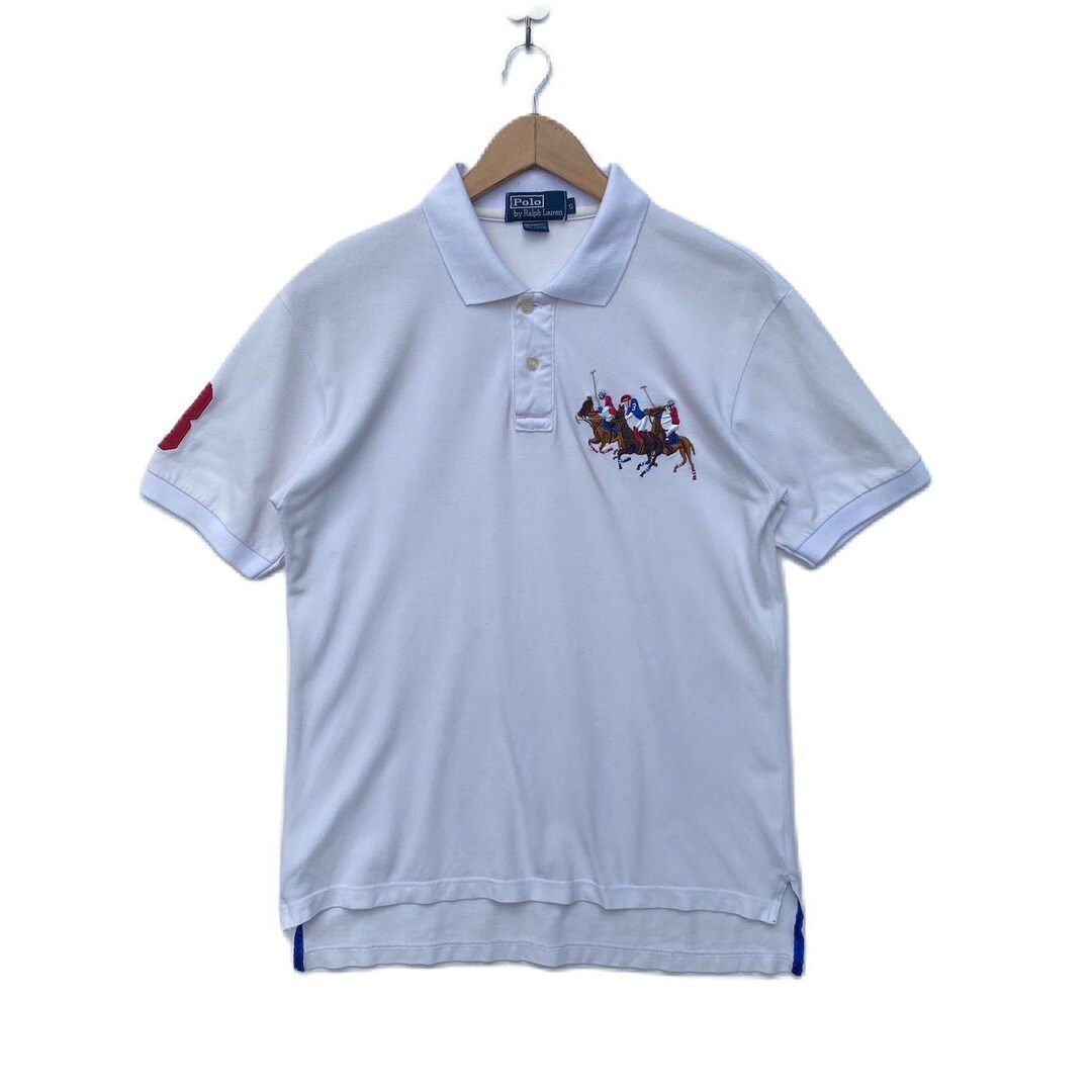 Vintage POLO RALPH LAUREN Small Logo Collared Shirt 90s Vtg White