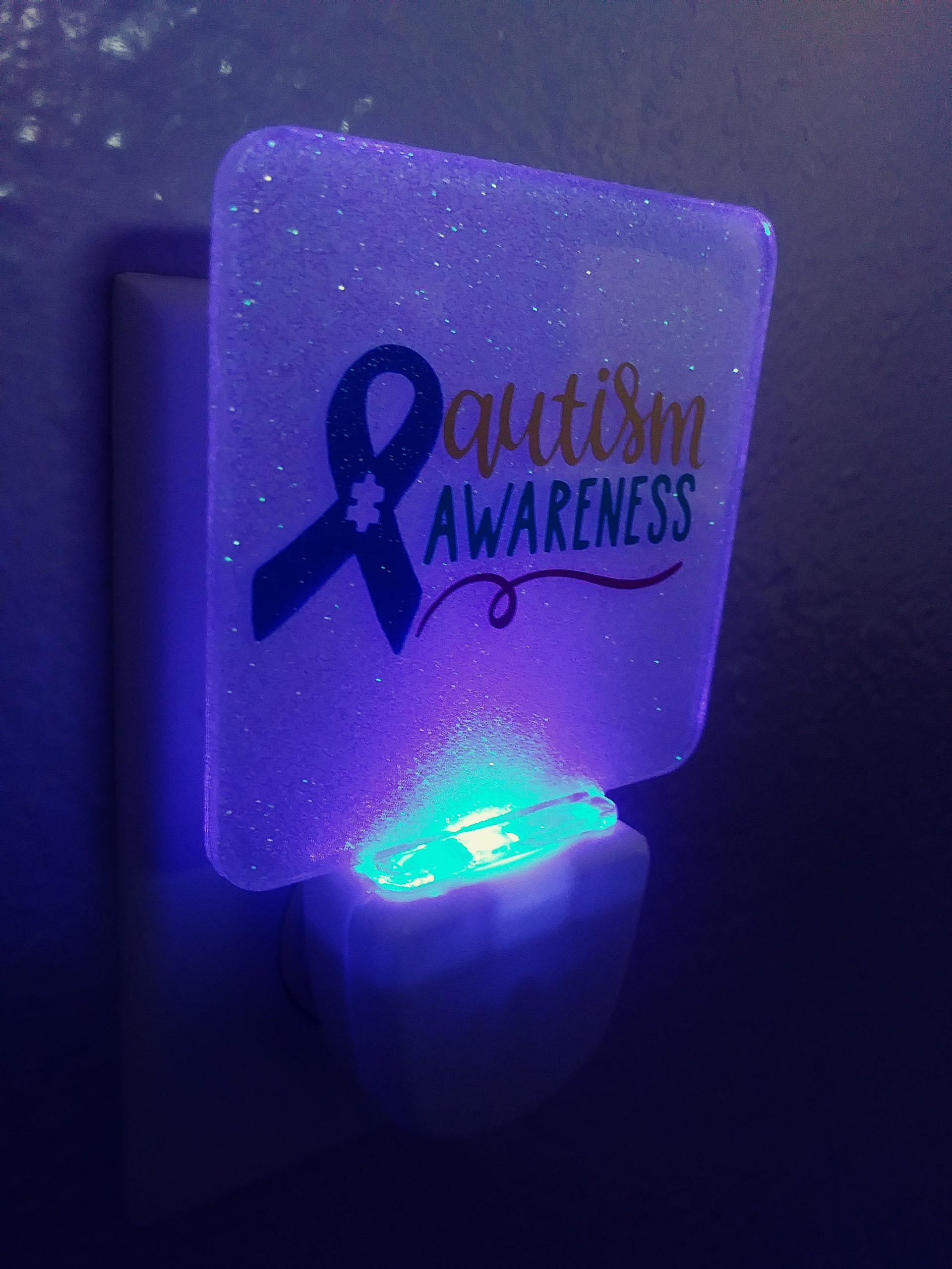 Autism Awareness Night Light Etsy