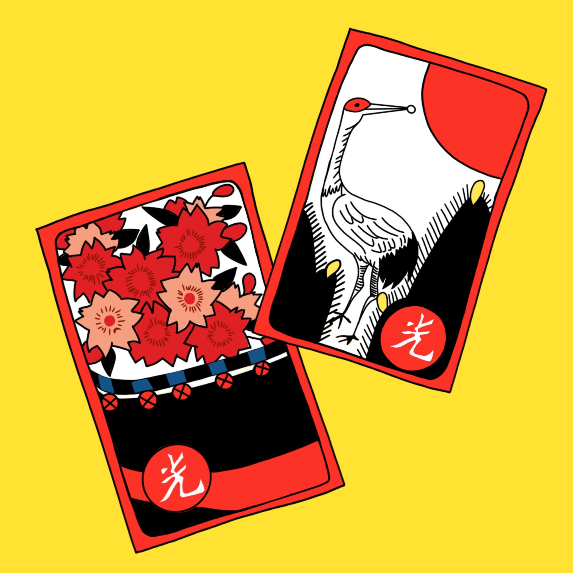 Korean Hwatu Cards Digital Print Printable Decoration Etsy