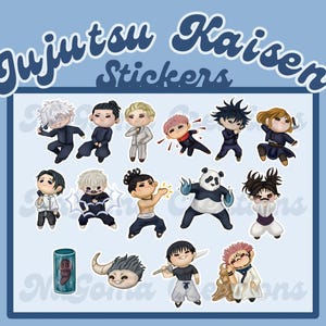 JJK Anime Character Stickers | Die-cut Vinyl Sticker