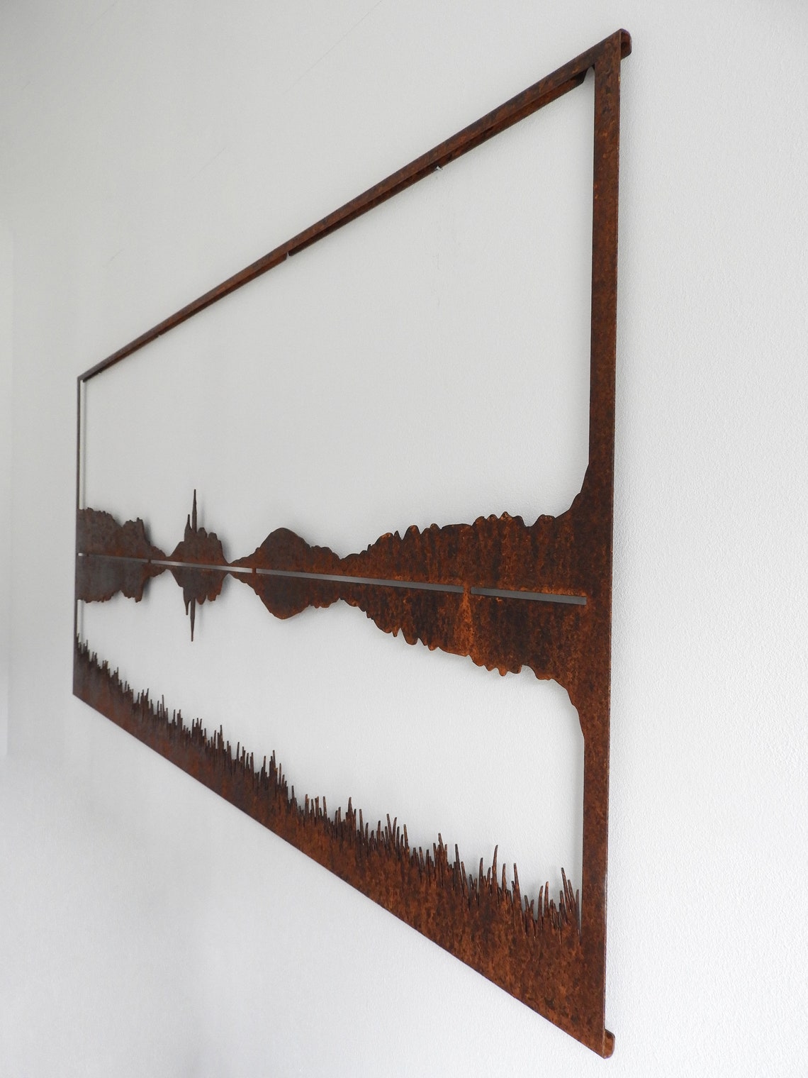 Evening at the Lake Laser Cut Steel Decor RUST Etsy