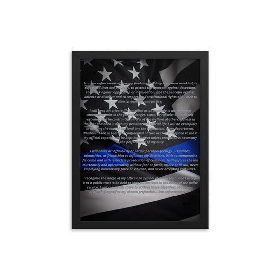 Police Officer S Creed Thin Blue Line Flag Wall - Police Flag Wall Decor Police Officer S Creed Thin Blue Line Flag Wall - Police Flag Wall Decor