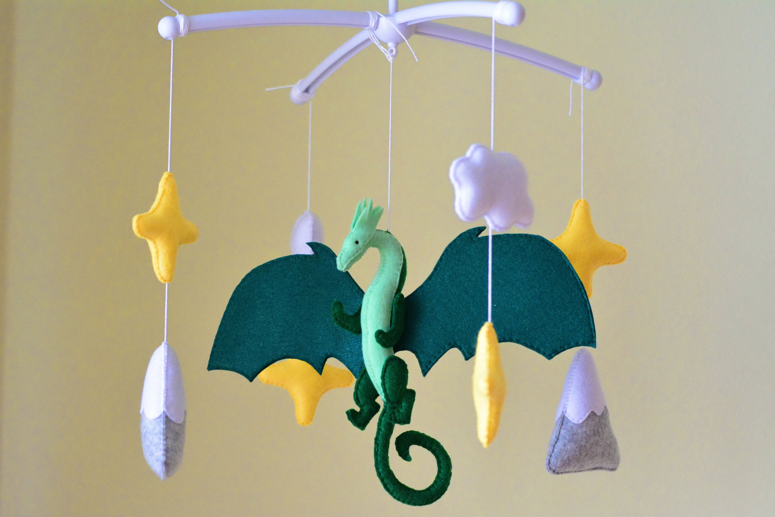 Dragon Baby Mobile Dragons Nursery Decor Fantasy Nursery Etsy