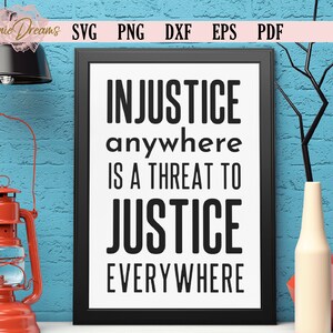 MLK Quote SVG, Equality Svg, Anti-Racist Svg, Black Pride Svg, Black Leaders Svg, BLM Quote Svg, Black History Svg, Cut Files For Cricut