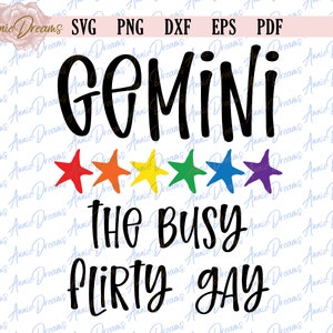 Gay Zodiac SVG , ORGULLO LGBT SVG , Gay Gemini Svg, Regalo para Gay Svg , Gay Pride Png, Gay Svg, Rainbow Svg, Cortar archivos Cricut, Silueta