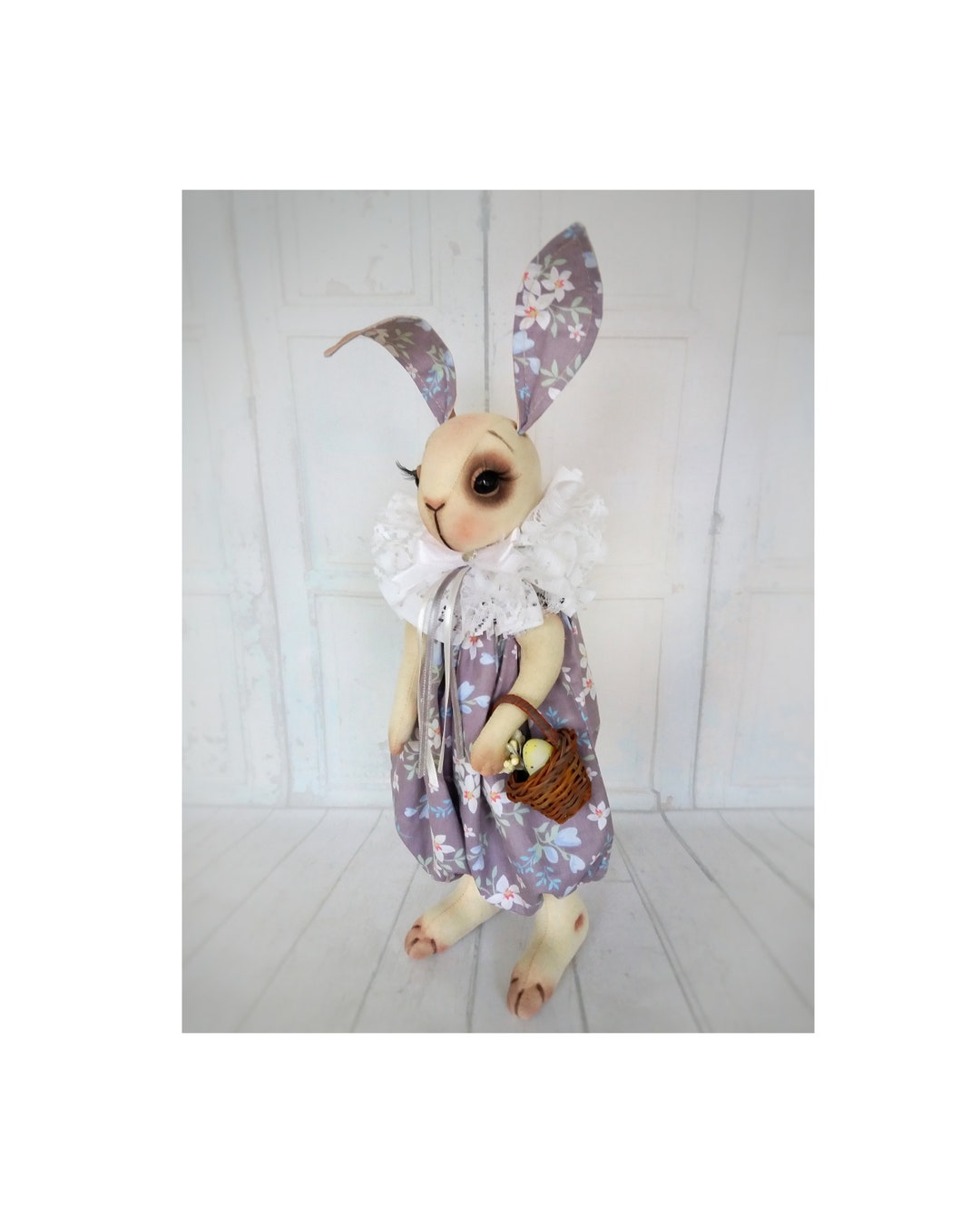 Easter Bunny Spring Bunny Rabbit Toy Fabric Toy Interior Toy Stuffed Animal Easter Decor Easter ...