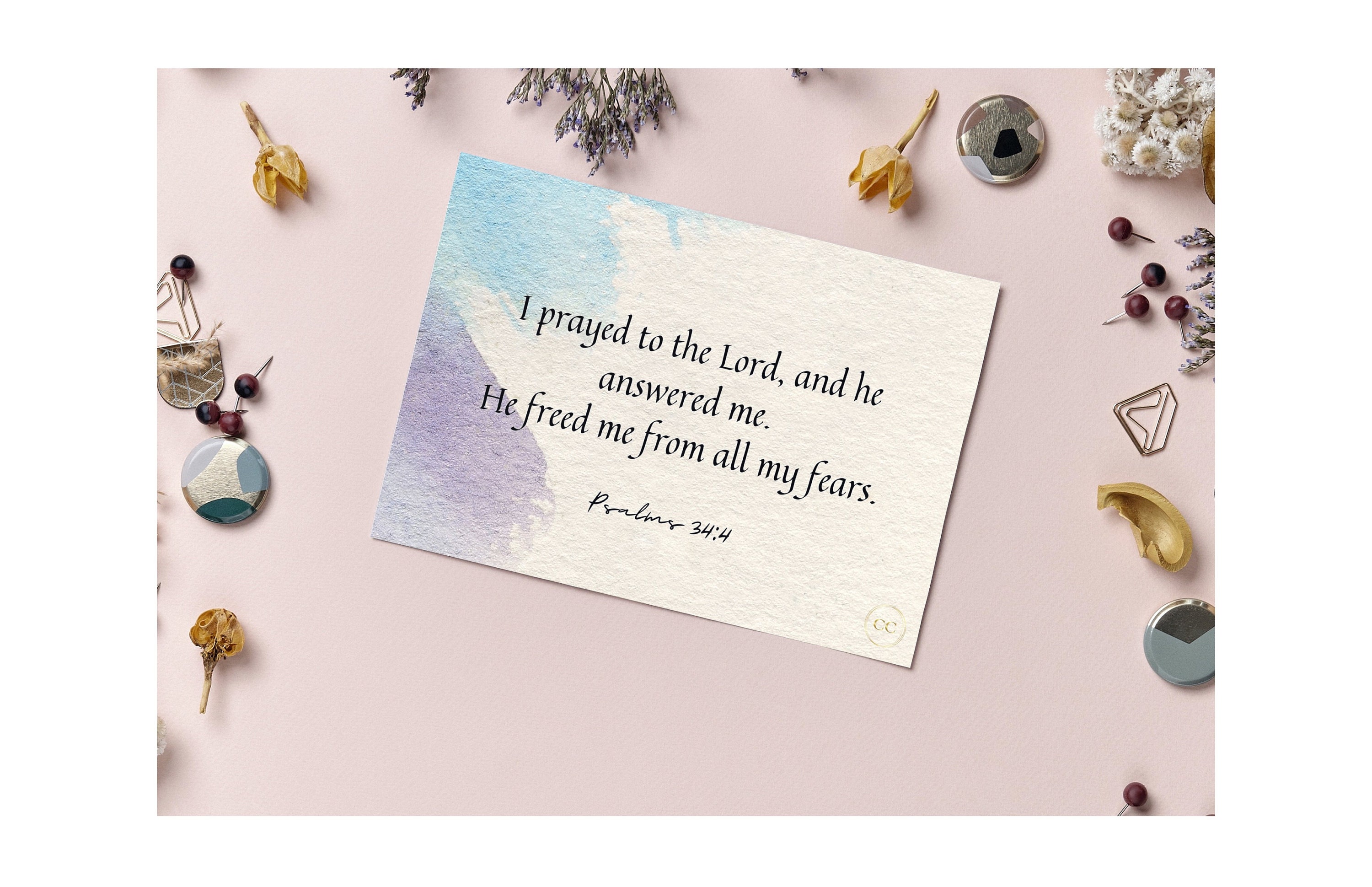 Printable Scripture Cards- Digital Downloads - Anxiety Scripture Cards Set - Encouraging ...
