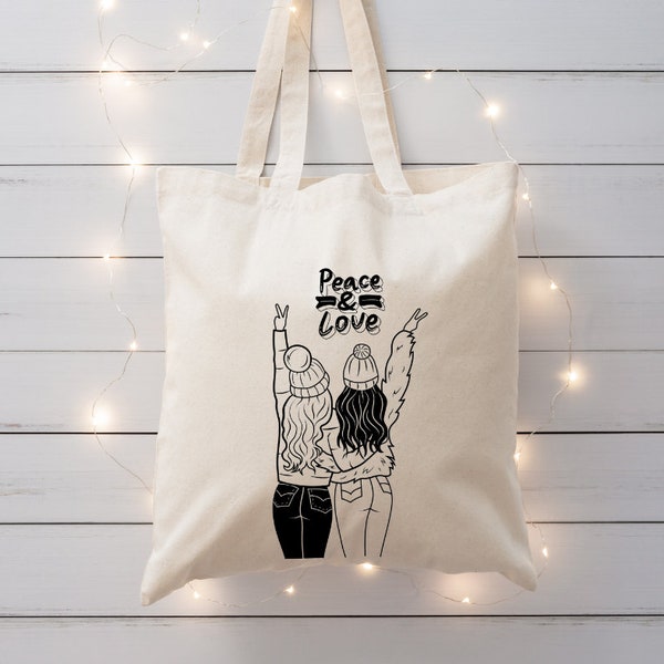 Tote Bag "Peace & Love"