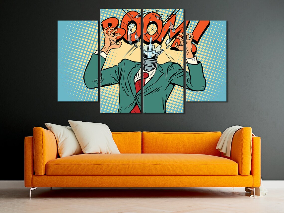 Bilder auf Leinwand Pop Art: Bring deine Kreativität zum Strahlen!