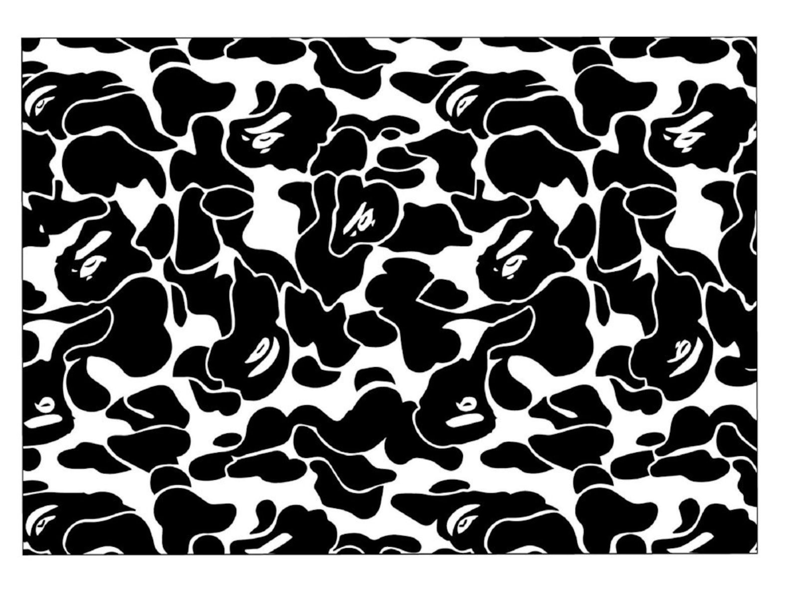 Camo Vinyl Stencil Etsy