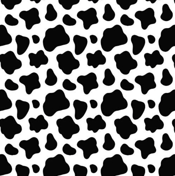 Cow Print Vinyl Stencil Sheet Etsy