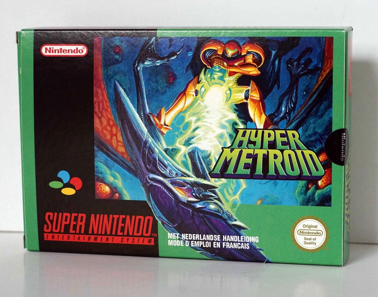 Hyper Metroid Box Hyper Metroid SUPER redefine a forma de se jogar Super Metroid no SNES ...