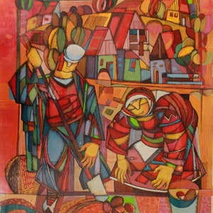Original painting &quot;Potato&quot;  by Melik Kazaryan  One-of-a-Kind Oil Painting on Canvas, Original Artwork, Wall Art, Fine Art