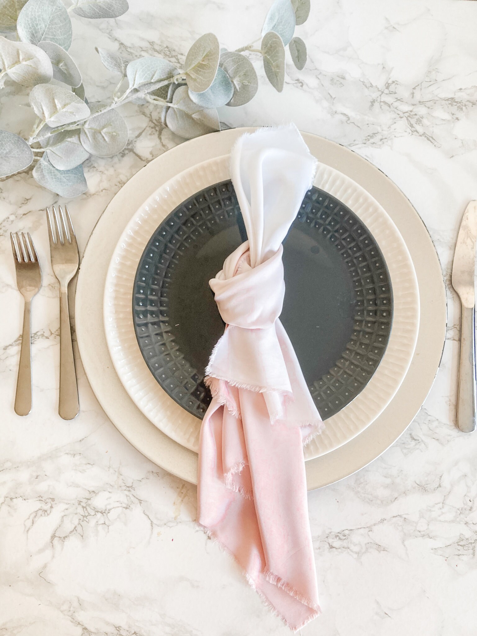 Natural Dyed Bamboo Silk Napkins Vegan & Eco Friendly Etsy