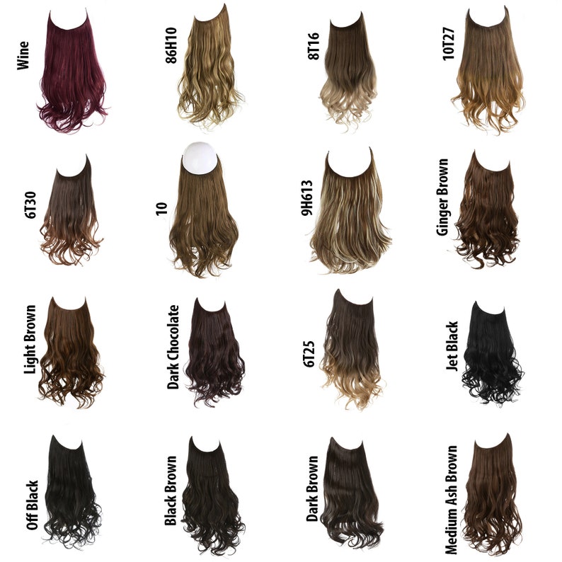Halo Hair Extensions Ombre Synthetic Invisible Wire in Etsy