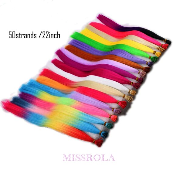 Synthetic feather hair extensions top