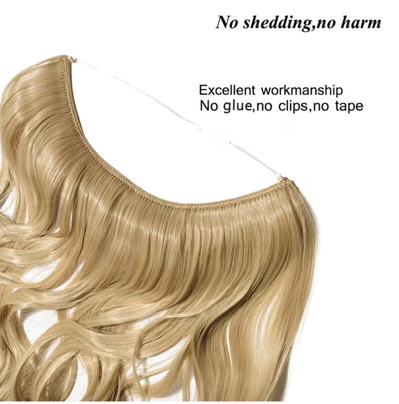 22 Halo Straight Platino Invisible Wire Extensions by Eve Hair