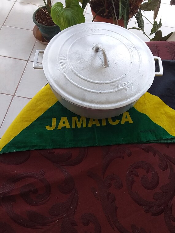 JAMAICAN Dutch Pot With Cover 100 Aluminum Size Large Etsy