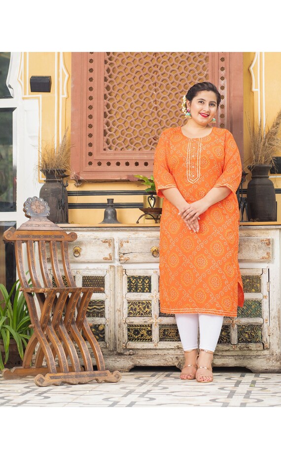 Plus size indian tunic sale