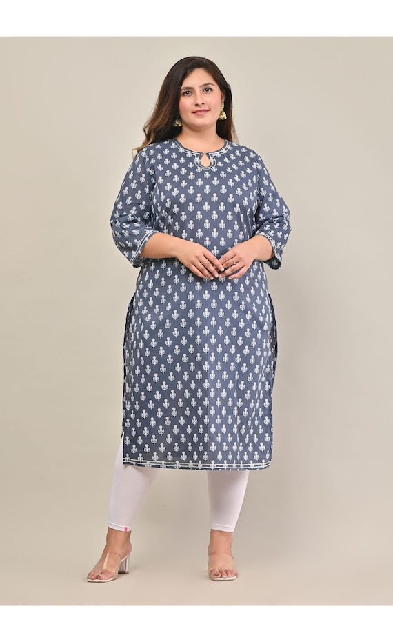 White Polka Dotted Rayon Kurti at Rs 235 in Surat | ID: 2851750511762