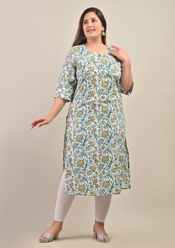 Plus size indian tunic sale
