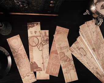 Set of 5 Vintage style bookmarks