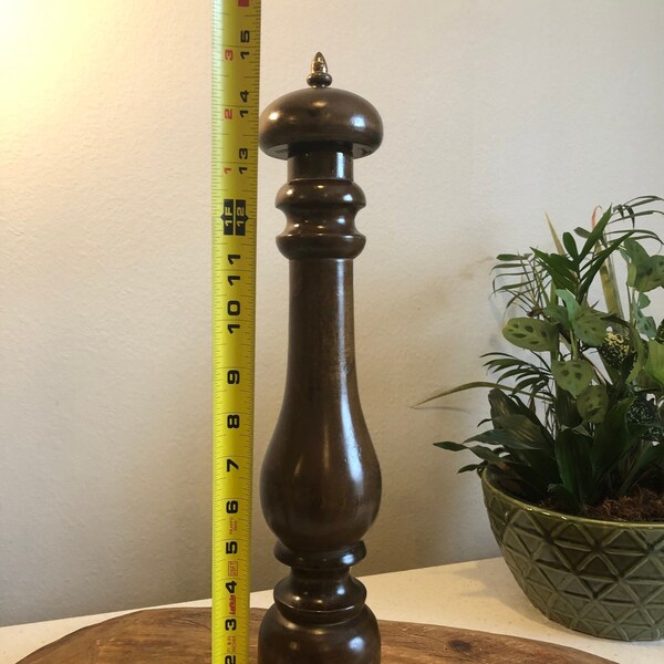 Wooden Pepper Mill Etsy