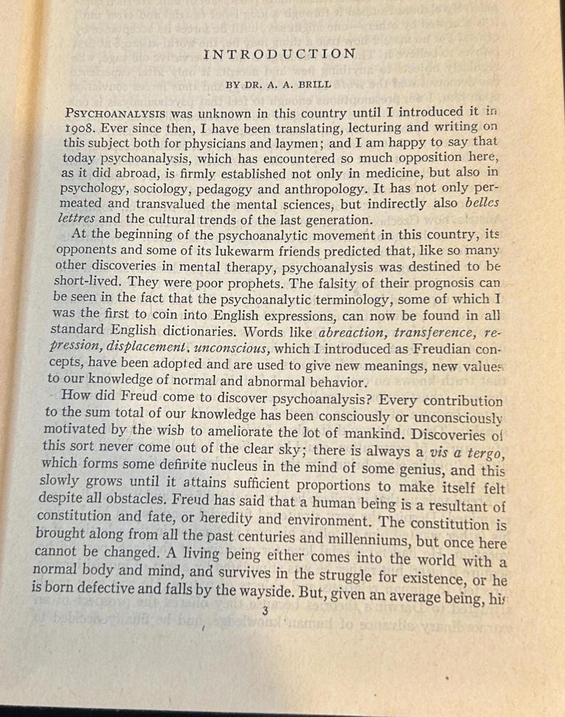 The Basic Writings Of Sigmund Freud Modern Library Relié Années 50 image 12