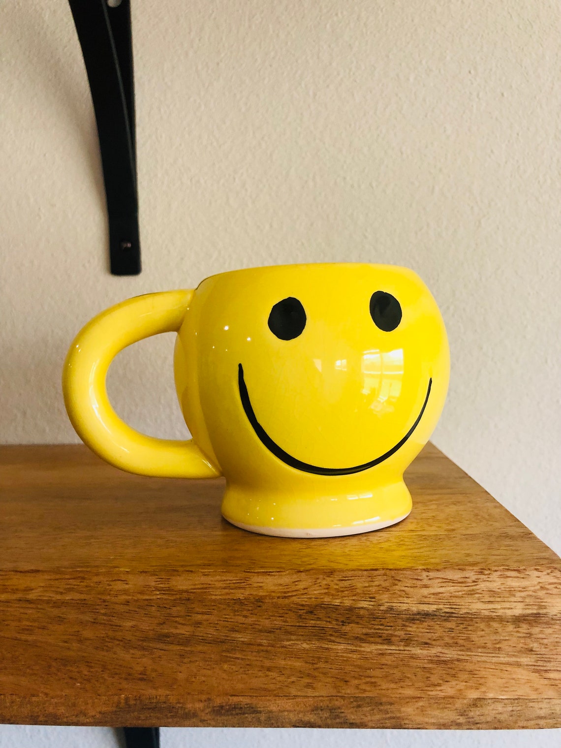 Vintage Yellow Smiley Mug Y2K 90s Vintage Etsy