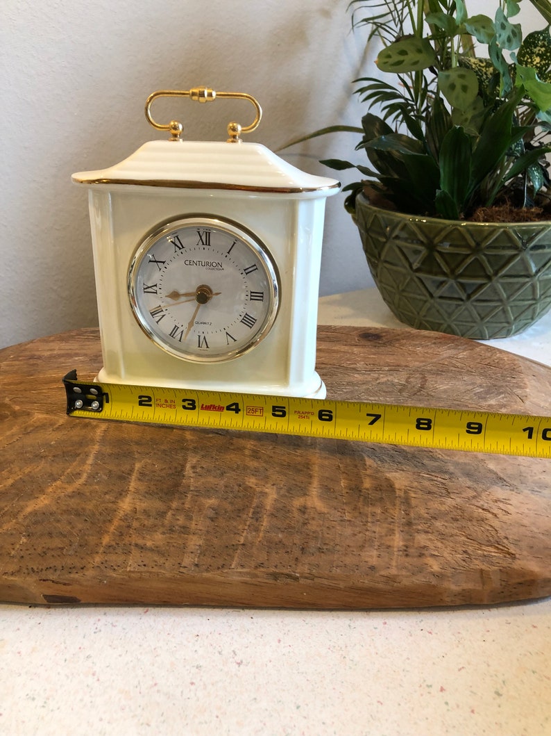 Centurion Quartz Ivory Fine China Clock Etsy