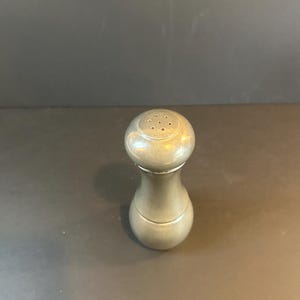 Vintage Italian Pewter Salt & Pepper Shaker in One | Made in Italy Combination Spice Shaker