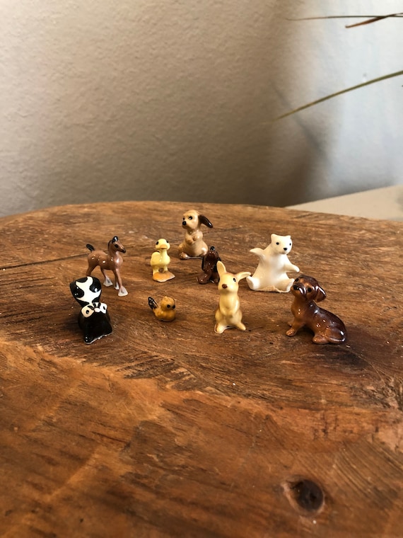 Hagen Renaker Miniature Animals, Skunk, Horse, Dog, Bird, Polar