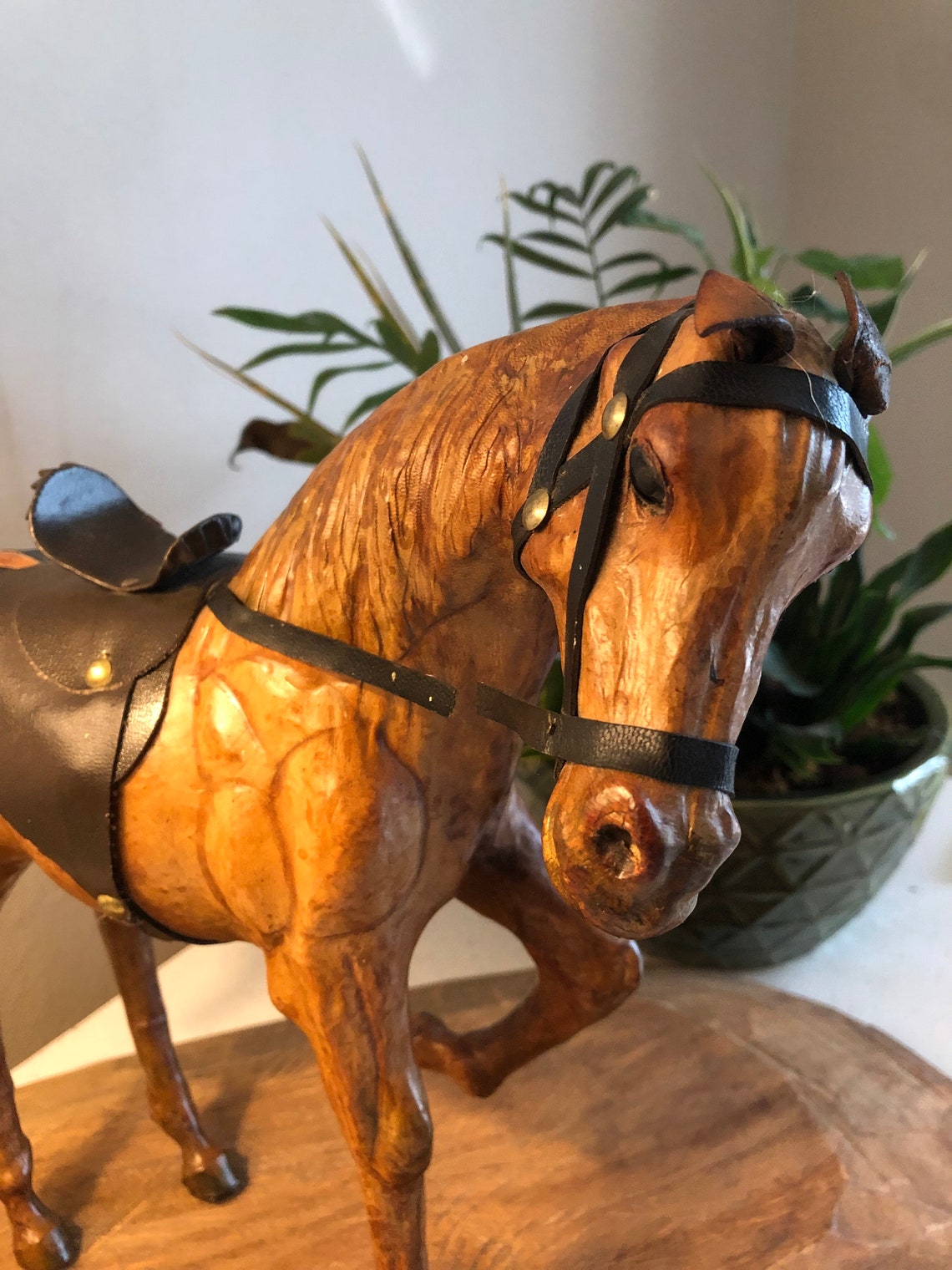 Leather Covered or Wrapped Horse Etsy