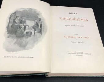Riley Child Rhymes with Hoosier Pictures Copyright 1899