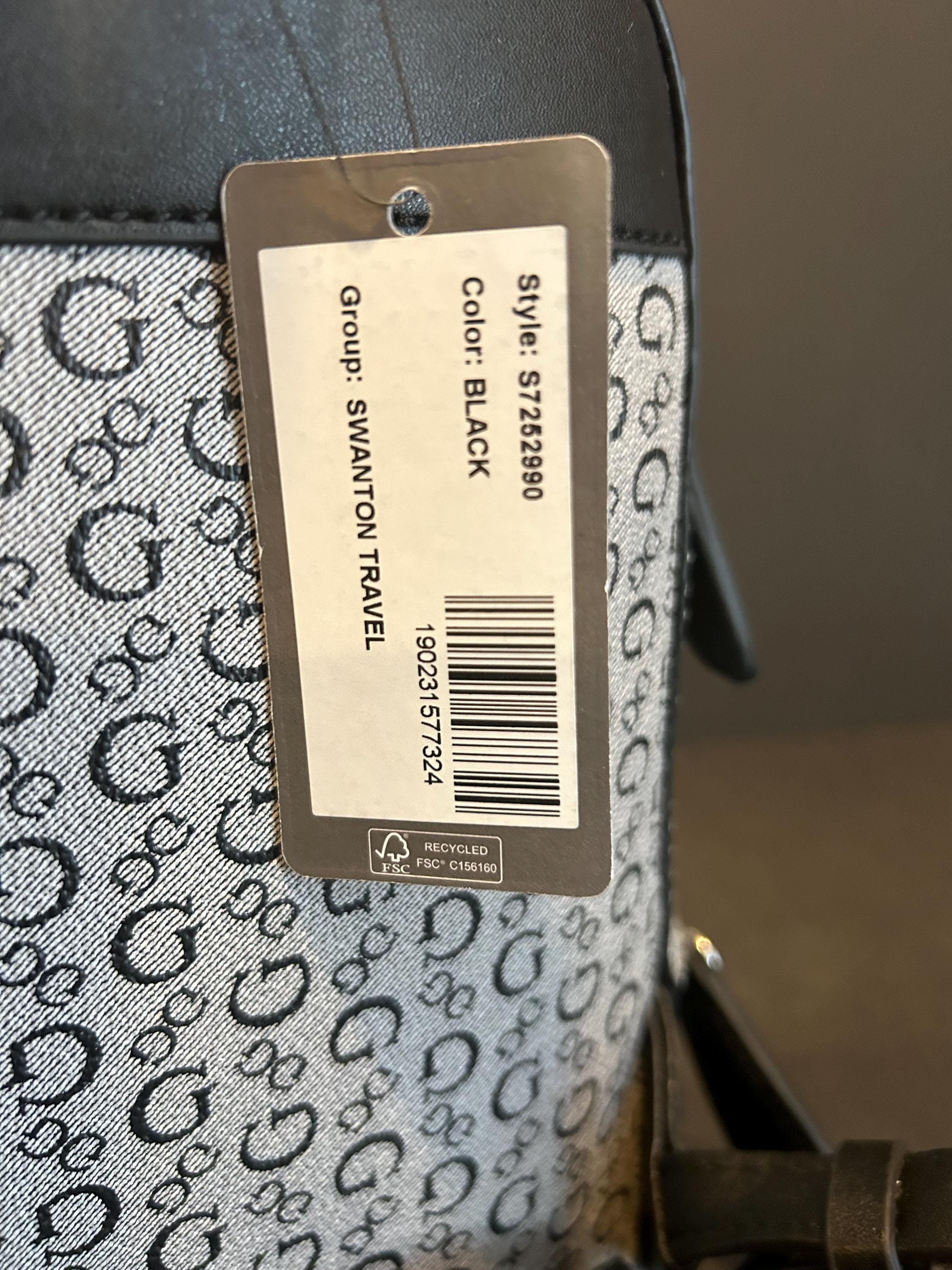 Guess New Black and Gray Backpack Purse With Tags 12