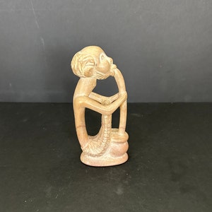 Vintage Kenyan Soapstone Carving