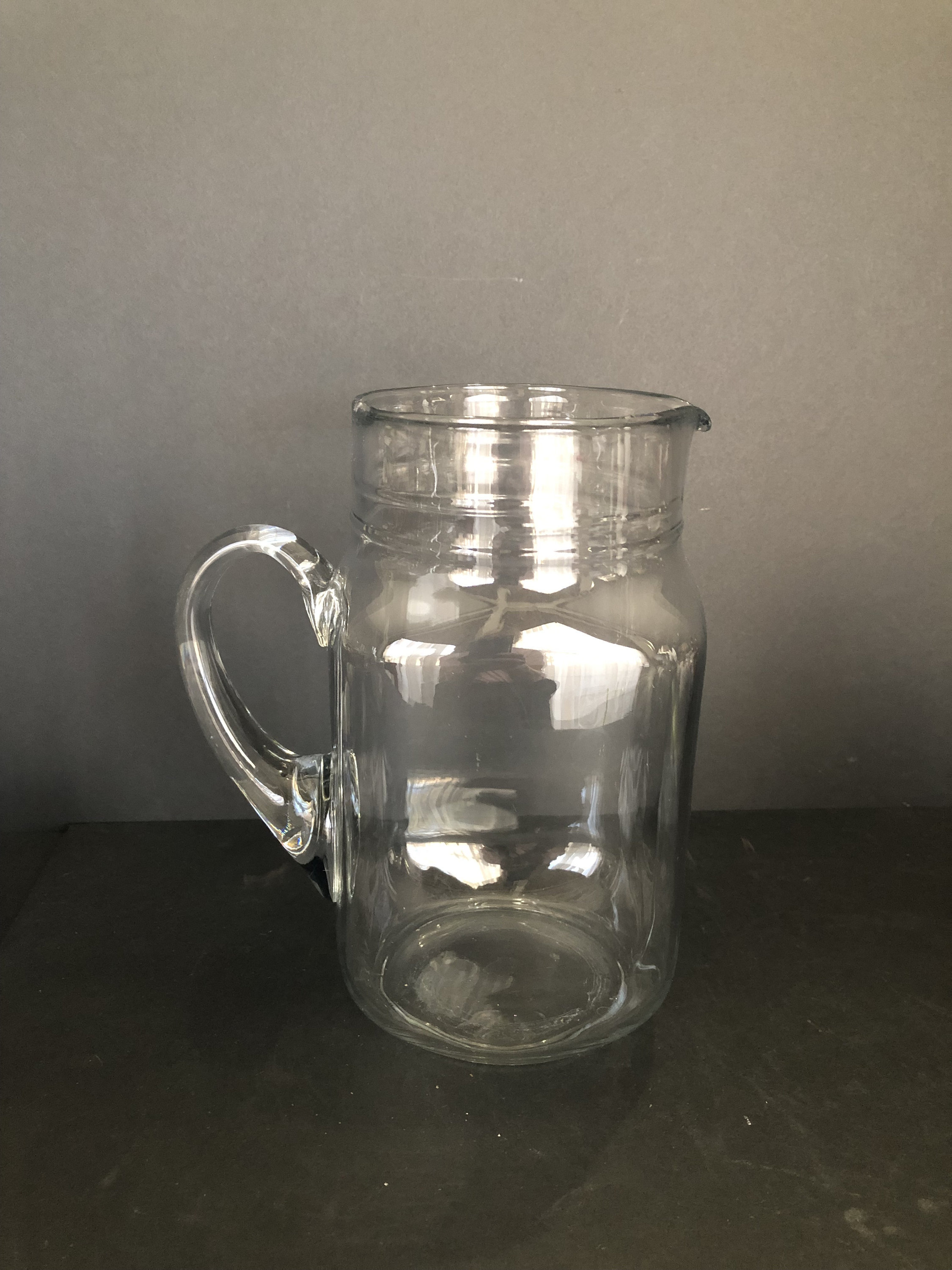 2PCS 20oz, 43oz, 60oz Clear Plastic Pitcher With Handle Juice Containers  For Water Jar Carafe Milk Jug Acrylic Kettle, Tie Kettle, High Temperature