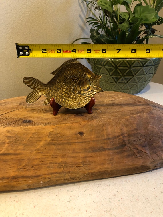 Solid Brass Fish Trinket Dish Vintage, Eclectic D… - image 4